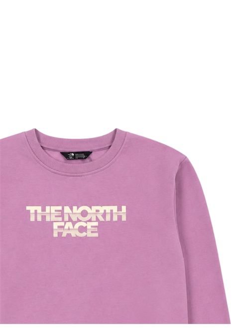 Felpa bambina rosa in cotone THE NORTH FACE | NF08JH0GROSA